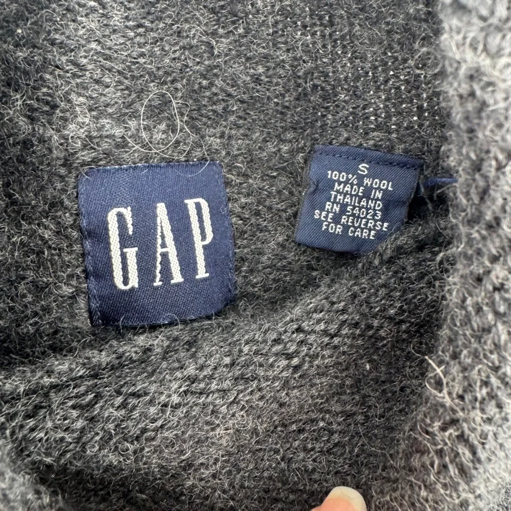 Gap Sweater Women S Gray 100% Wool Mock Neck Raglan Long Sleeve Knit